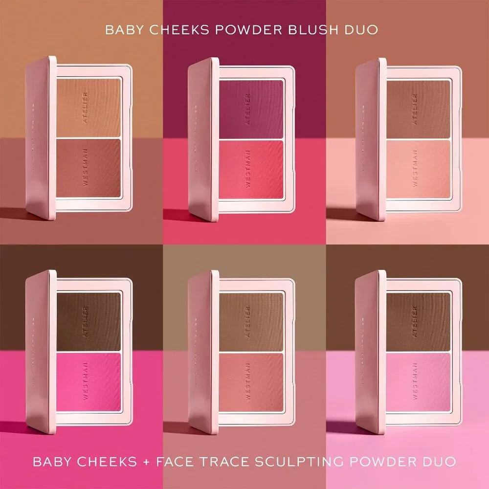 NIB ✅Westman Atelier #SABLE & SUEDE Baby Cheeks Powder Blush Duo